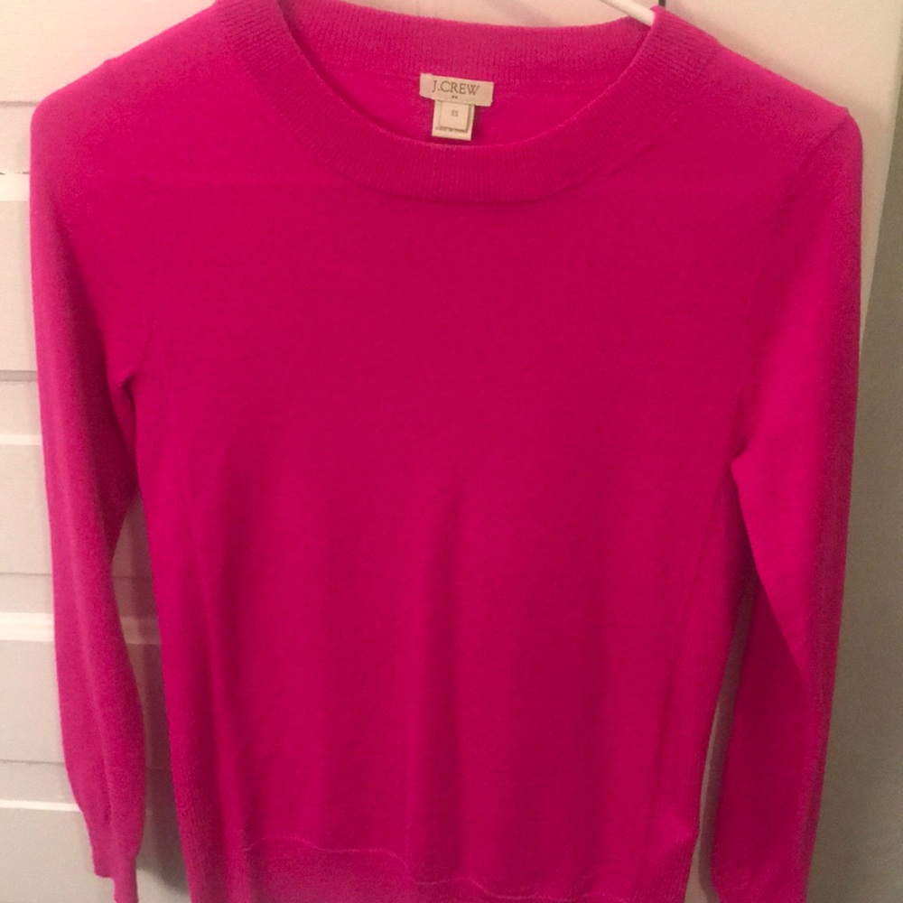 JCrew Bright Pink XS Sweater.